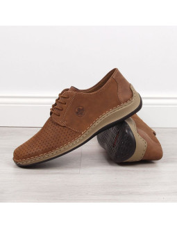 Półbuty skórzane ażurowe rieker m rkr528 2