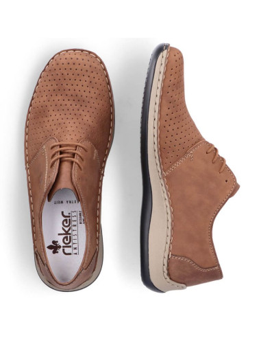 Półbuty skórzane ażurowe rieker m rkr528