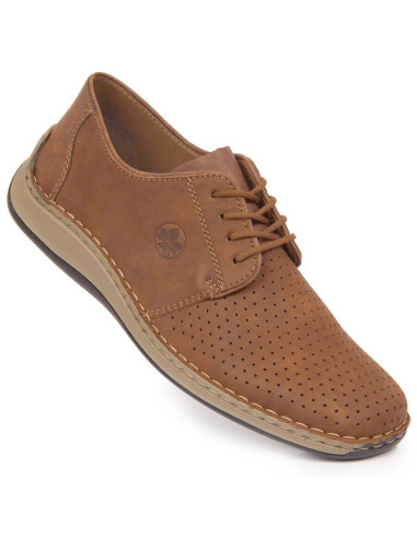 Półbuty skórzane ażurowe rieker m rkr528