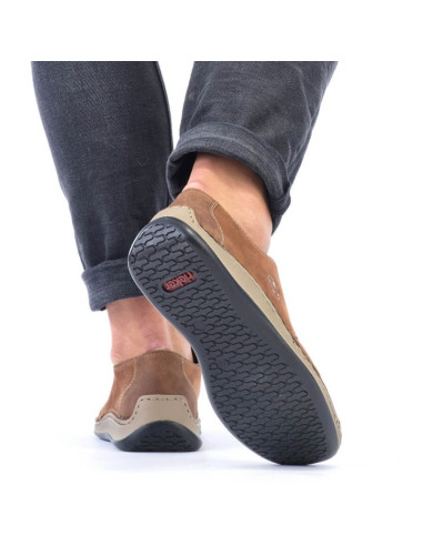 Półbuty skórzane ażurowe rieker m rkr528