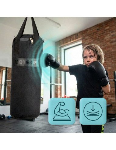Zestaw worek bokserski 6 kg i rękawice bokserskie 6 oz meteor
