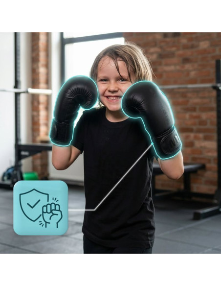 Zestaw worek bokserski 6 kg i rękawice bokserskie 6 oz meteor