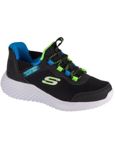 Skechers slip-ins: bounder - brisk-burst 403822l-bblm czarne 39