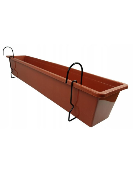 Wieszak hak uchwyt do skrzynek balkonowych agrohang czarny