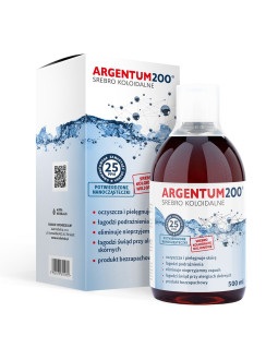 Tonik Argentum200 (25 ppm) Srebro Koloidalne (500 ml) 2