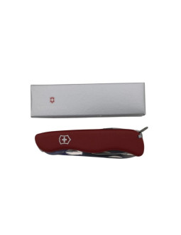 Nóż wielofunkcyjny victorinox forester - ostrze z ostrzem blokującym - nóż wielofunkcyjny - clip point - poliamid - czerwony - 1