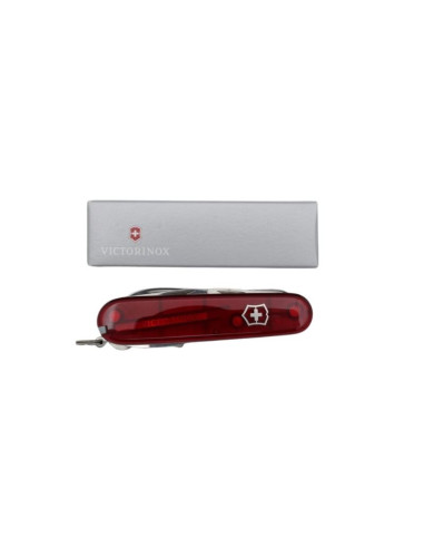 Scyzoryk victorinox v-1.37 03.t climber czerwony przezroczysty