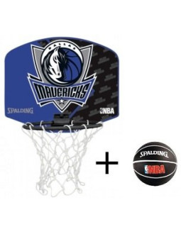 Mini tablica spalding dallas mavericks z piłką 2