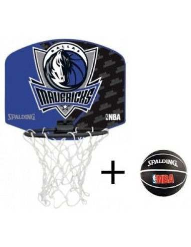 Mini tablica spalding dallas mavericks z piłką