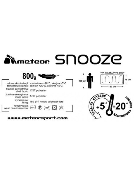 Śpiwór meteor snooze jr 81146