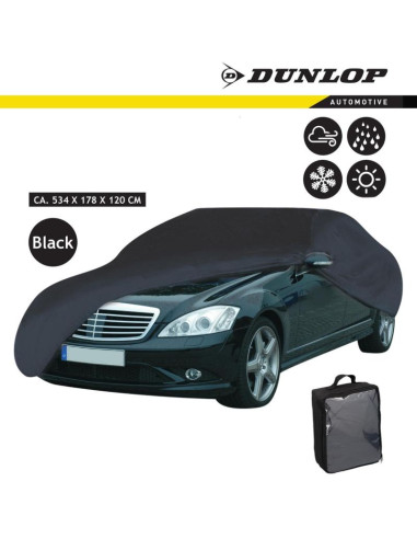 Pokrowiec na samochód 534x178x120cm peva dunlop black