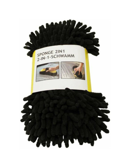 Gąbka do mycia auta myjka mikrofibra 2w1 dunlop