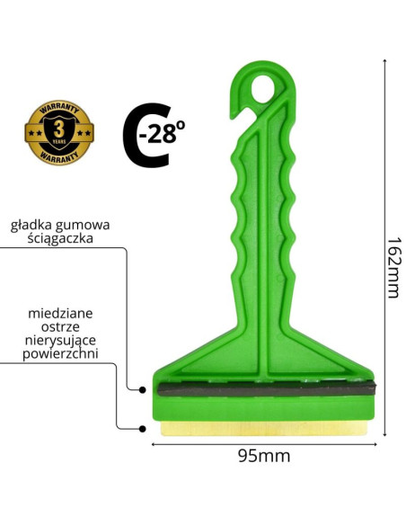 Skrobaczka drapak do lodu frost zielona