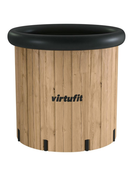 Virtufit wanna lodowa xxl - 375 litrów - imitacja drewna - z akcesoriami