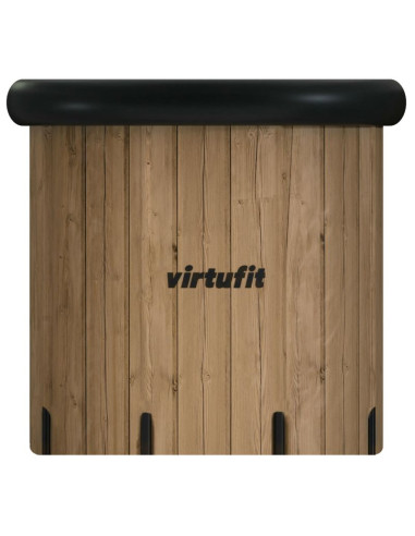 Virtufit wanna lodowa xxl - 375 litrów - imitacja drewna - z akcesoriami