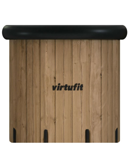 Virtufit wanna lodowa xxl - 375 litrów - imitacja drewna - z akcesoriami