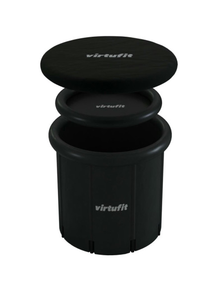 Virtufit wanna lodowa xxl - 375 litrów - antracyt - z akcesoriami