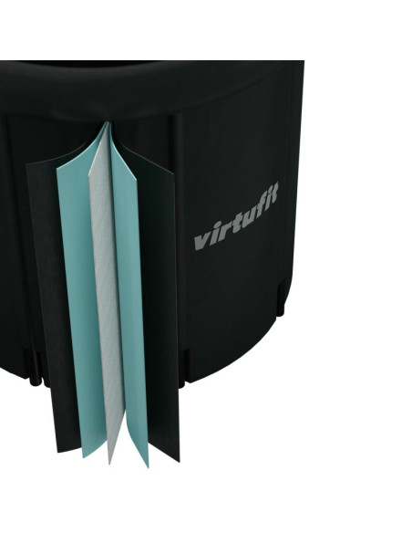 Virtufit wanna lodowa xxl - 375 litrów - antracyt - z akcesoriami