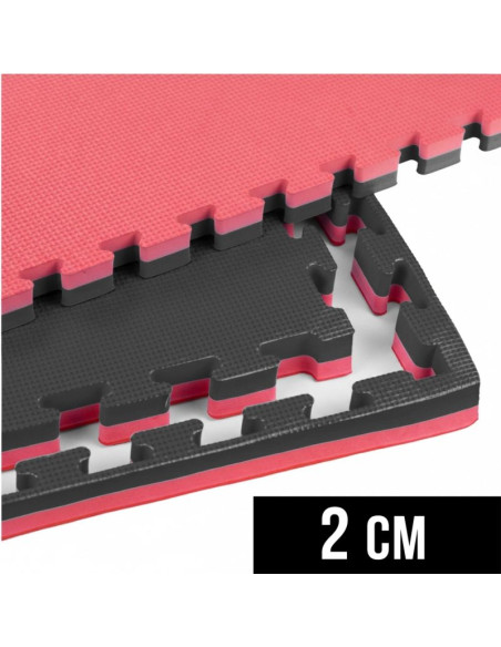 Mata do ćwiczeń z ceryfikatem bezpieczeństwa - puzzle 1x1m - tatami 2 cm