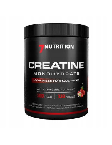 Creatine Monohydrate Wild Strawberry - Monohydrat Kreatyny - Smak Poziomkowy (500 G)