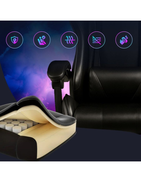 Extralink gaming | fotel gamingowy | biurowy, obrotowy, kubełkowy, czarny, g-524