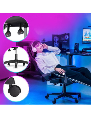 Extralink gaming | fotel gamingowy | biurowy, obrotowy, kubełkowy, czarny, g-524