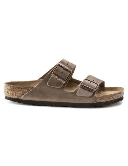 Klapki birkenstock arizona tabacco brown męskie/damskie brązowe regular szerokie (0352201)