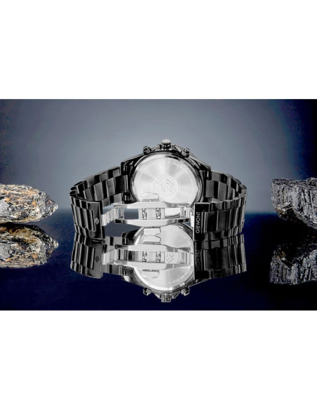 Zegarek męski giewont chronograph sapphire czarny gw3520-b1