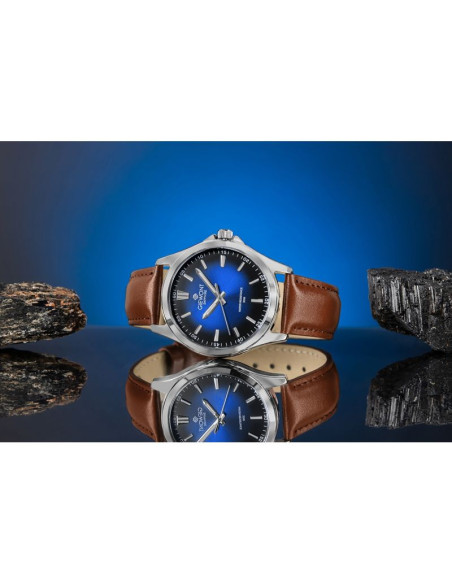 Zegarek męski giewont elegance sapphire brązowo niebieski gw5160-a4