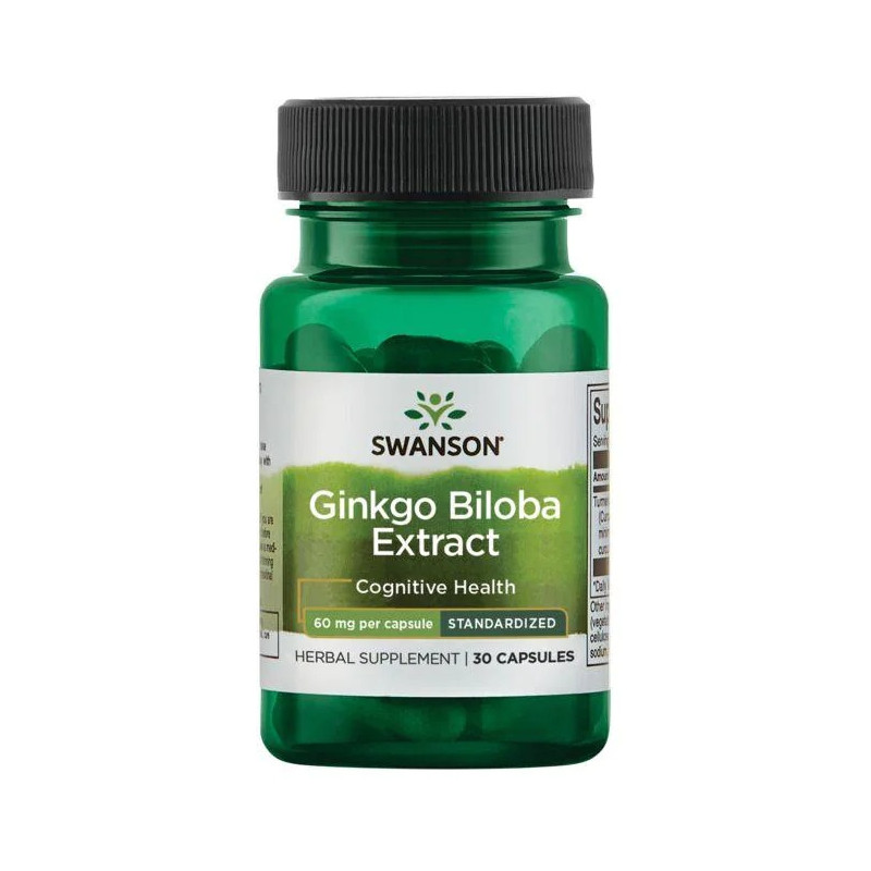 Ginkgo Biloba Extract 60 mg (30 kaps.)