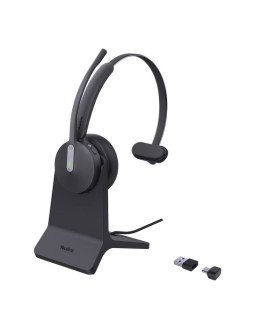 Zestaw słuchawkowy yealink bh70 mono teams z podstawką ładującą usb-c/a
