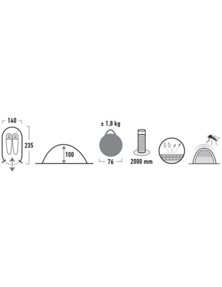 Namiot high peak vision 2 0108