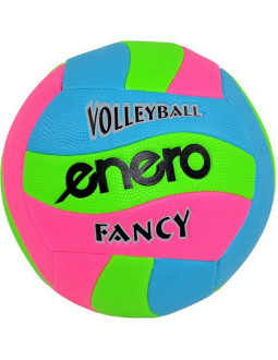 Piłka siatkowa plażowa fancy enero różowy niebieski zielony