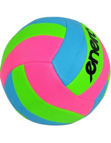 Piłka siatkowa plażowa fancy enero różowy niebieski zielony