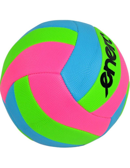 Piłka siatkowa plażowa fancy enero różowy niebieski zielony