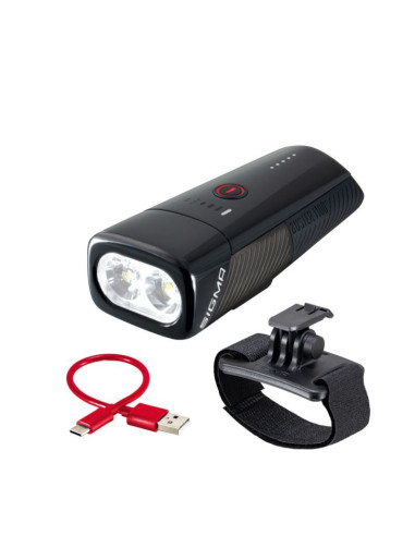 Sigma lampka przednia buster 1100 hl czarna