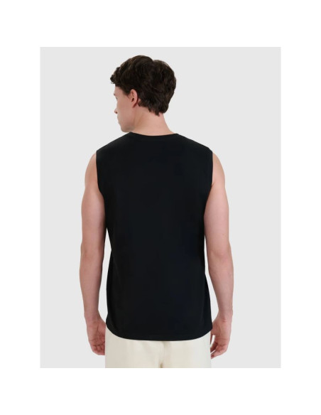 Tank top regular gładki męski 4f 4fwmm00tslem125-20s