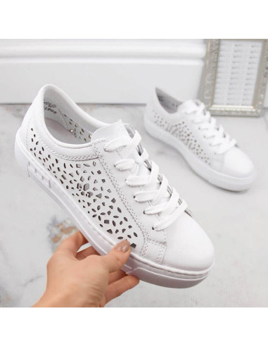 Skórzane komfortowe buty rieker w rkr641