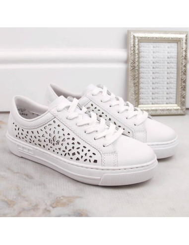 Skórzane komfortowe buty rieker w rkr641