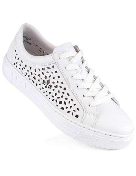 Skórzane komfortowe buty rieker w rkr641