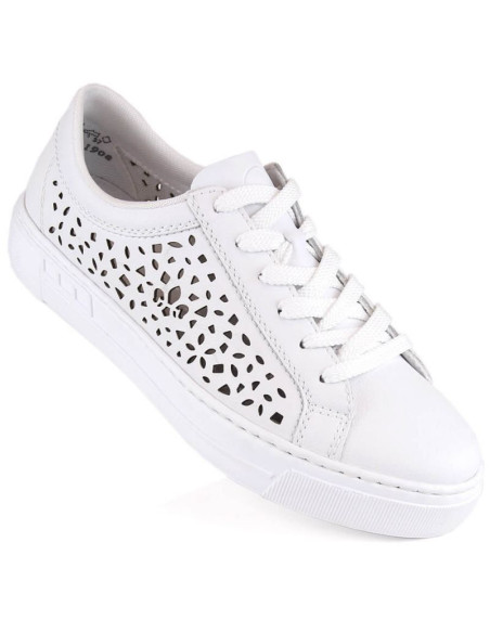 Skórzane komfortowe buty rieker w rkr641