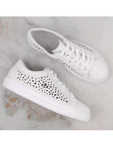 Skórzane komfortowe buty rieker w rkr641