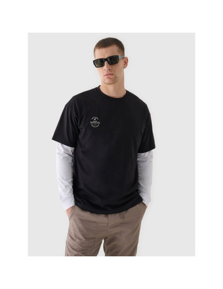 T-shirt oversize gładki uniseks 4f 4fraw24ttshu2672-20s