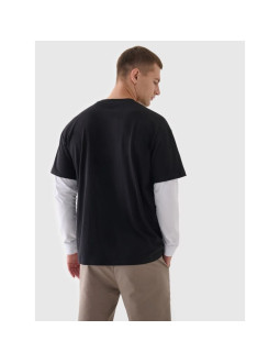 T-shirt oversize gładki uniseks 4f 4fraw24ttshu2672-20s 2