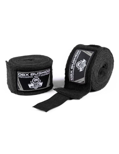 Owijki bokserskie, bawełniane - 4 metry | czarne