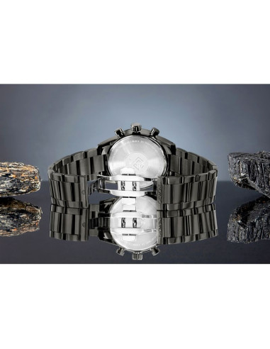 Zegarek męski giewont chronograph sapphire czarny gw9140-b2