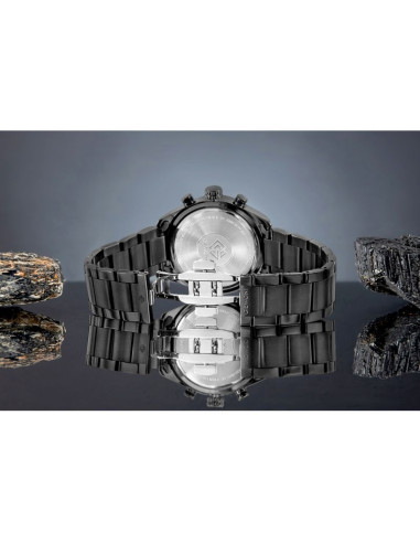 Zegarek męski giewont chronograph sapphire czarny gw9580-b2