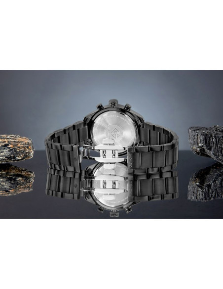 Zegarek męski giewont chronograph sapphire czarny gw9580-b2