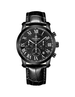 Zegarek męski giewont chronograph sapphire czarny gw6260-a3