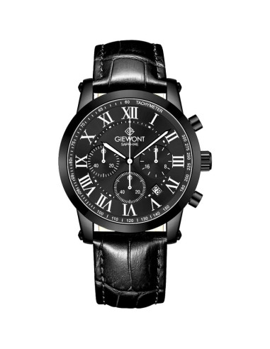 Zegarek męski giewont chronograph sapphire czarny gw6260-a3